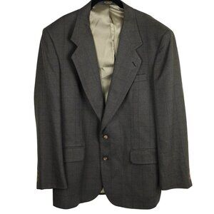 Oscar de la Renta Men’s Tailored Blazer Classic Houndstooth Pattern L
